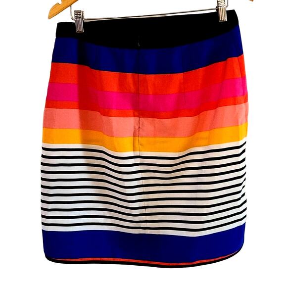 ASOS Women's Multicolor Striped High-Low Skirt - Size 10 - Picture 5 of 7